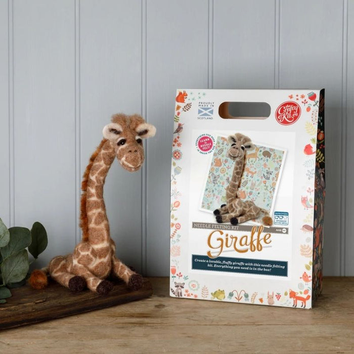 The Crafty Kit Co Giraffe Needle Felting Kit