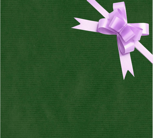 image of a square of wrapping paper, the paper is a solid dark green kraft paper