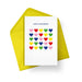  a Happy Anniversary Rainbow Hearts Card