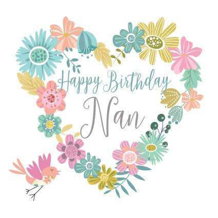  a Happy Birthday Nan Card