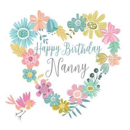  a Happy Birthday Nanny Card