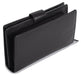 Image of a saddler holy leather bifold rfid wallet clutch zipper purse in Black. It is made from leather