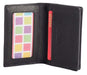 Image of a saddler jesscia leather slim rfid credit card holder in Black. It is made from leather