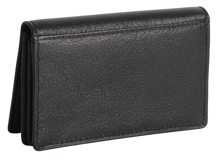 Image of a saddler jesscia leather slim rfid credit card holder in Black. It is made from leather