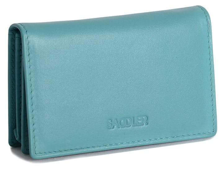 Saddler "Jessica" Women's Luxurious Leather Slim Rfid Credit Card Holder in Teal. A modern, designer slim minimalist credit wallet with Rfid protection built in and presented in its own gift box. Practical for Business and credit cards held in 2 main sections and with an additional ID window section and outer back pocket making this a very popular style. Approximate Size: 10.5 x 7.0 x 2.0cm. 12 month warranty for normal use. 