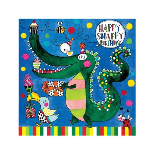  a Happy Birthday Jigsaw Card with Roarsome Time Dinosaur Design