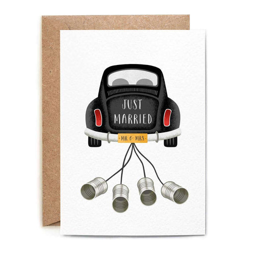  a Just Married Wedding Card