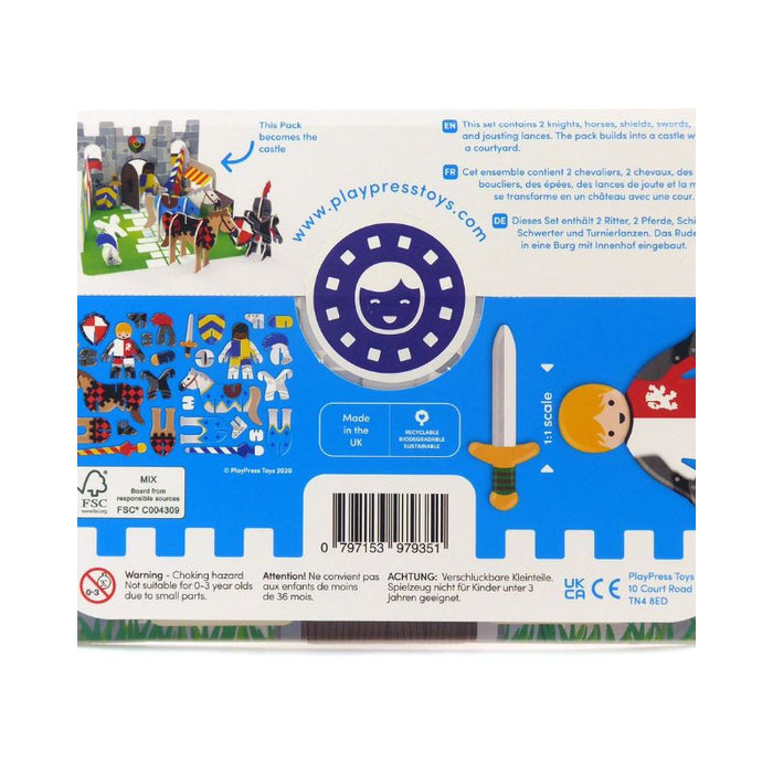 Playpress Knights Castle Pop-out Eco Friendly Playset