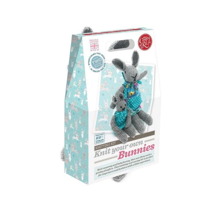 The Crafty Kit Co Knit Your Own Bunnies Kit