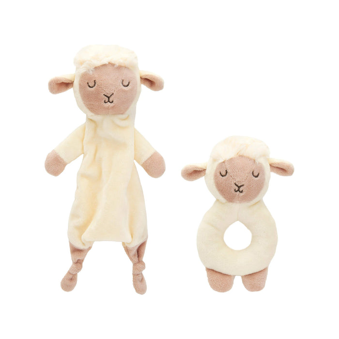 Baa Lamb Rattle, Comforter & Night Light Gift Bundle