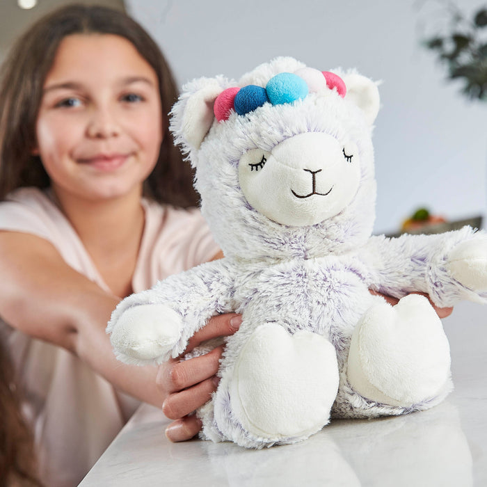 Warmies® Large Plush Marshmallow Llama 13" - Microwavable Soft Toy