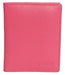 Image of a saddler lexi leather bifold rfid credit card holder in fuschia. It is made from leather