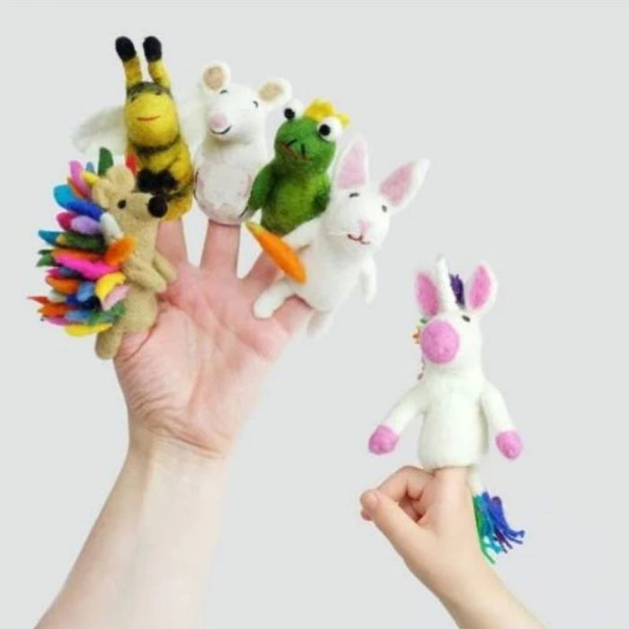 Magic Meadow Felt Finger Puppets (Set of 6)