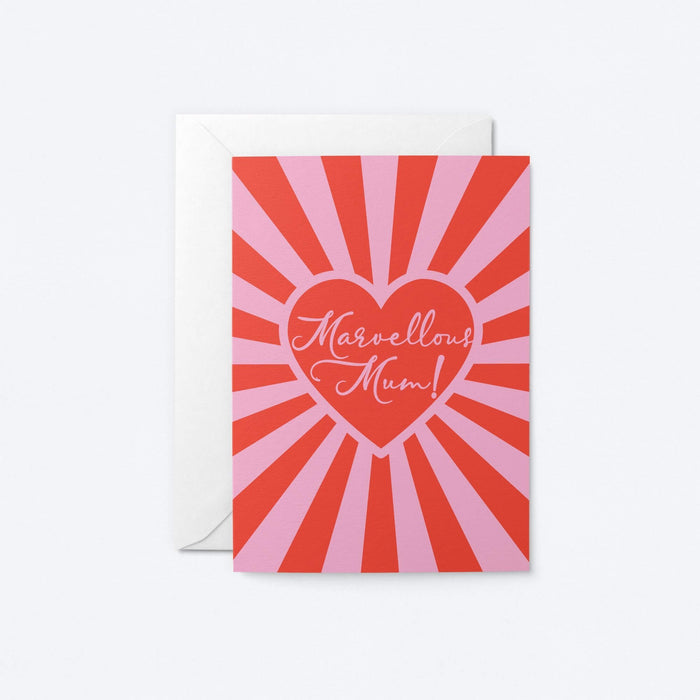 Marvellous Mum Greeting Card