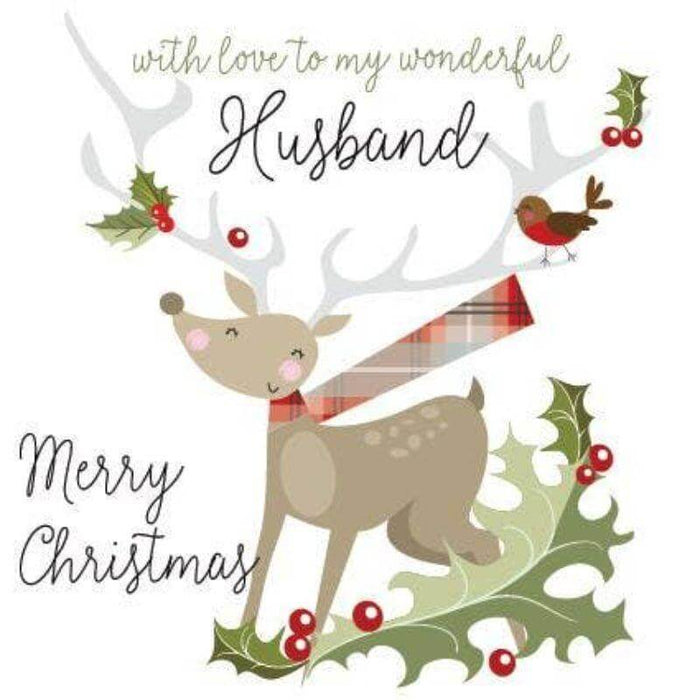 Merry Christmas to My Wonderful Husband Card