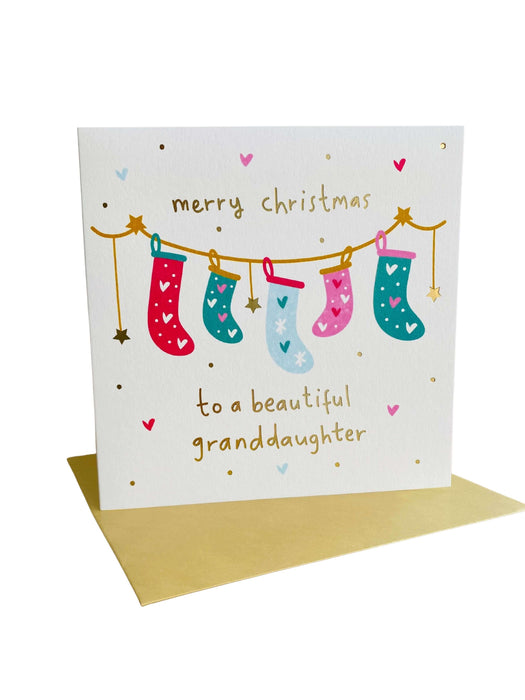  a Merry Christmas Beautiful Granddaughter Card