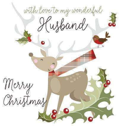  a Merry Christmas to My Wonderful Husband Card