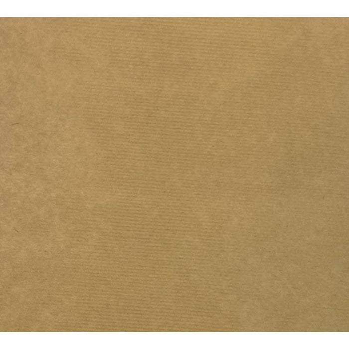 image of a square of wrapping paper, the paper is a solid natutral light brown kraft paper