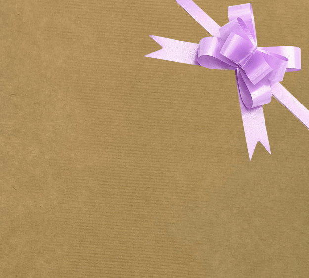 image of a square of wrapping paper, the paper is a solid natutral light brown kraft paper