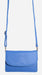 Image of a saddler olivia slim cross body purse clutch with detachable strap in Blue. It is made from leather