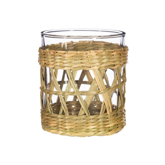 Open Weave Seagrass Tealight Holder Set of 3