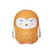 image of a childs nightlight in the shape of an orangey/brown cream coloured friendly owl which has its eyes closed