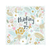  a Thinking of You Greeting Card with Floral Pattern Design