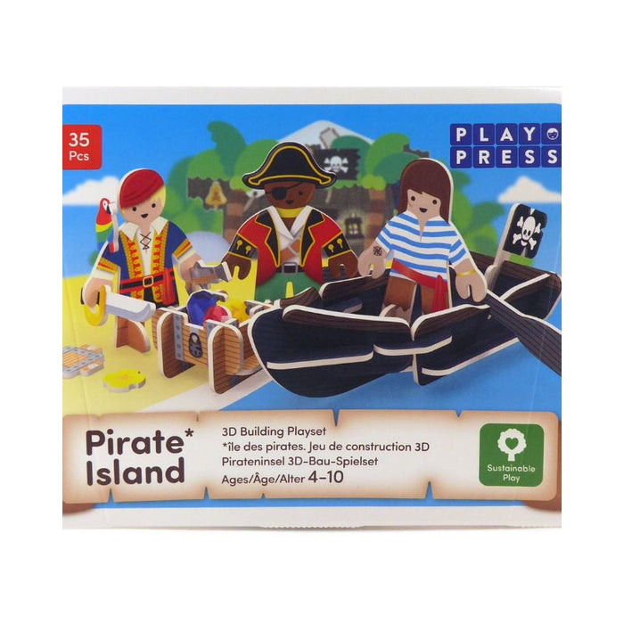 Playpress Pirate Island Pop-out Eco Friendly Playset
