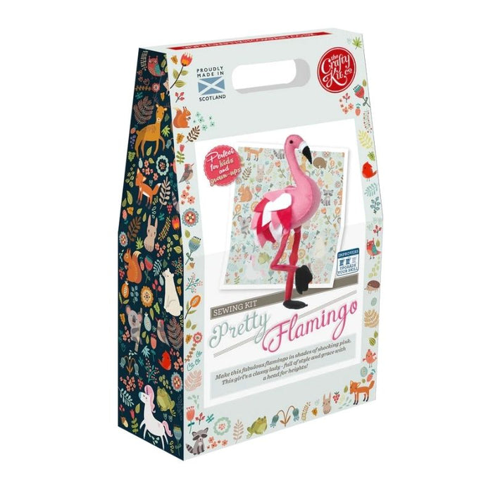 The Crafty Kit Co Pretty Flamingo Needle Felting Kit