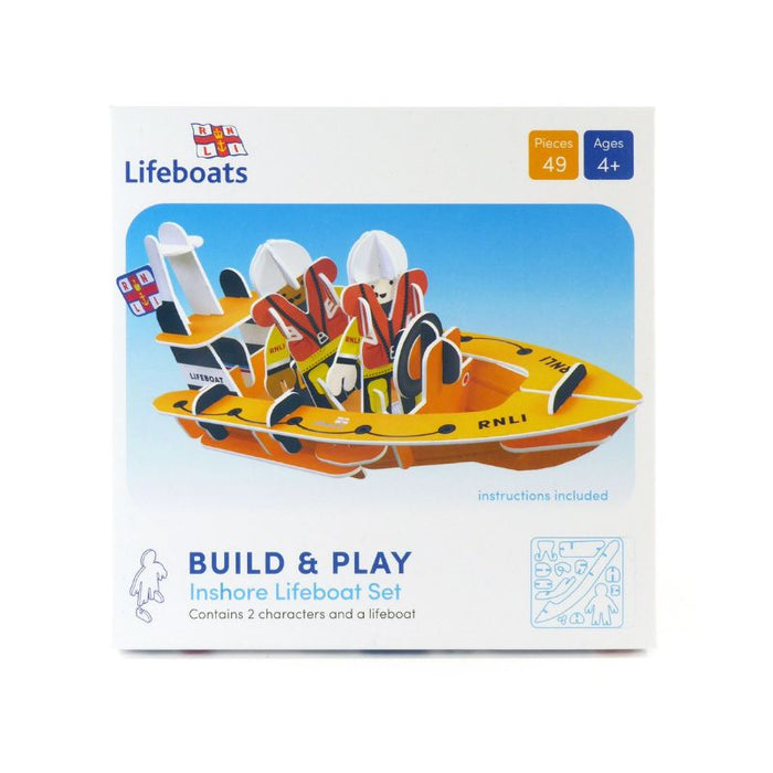 Playpress RNLI Inshore Lifeboat Pop-out Eco Friendly Playset