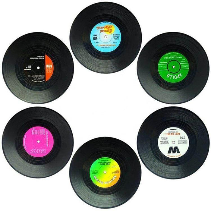 Record Coasters Set of 6