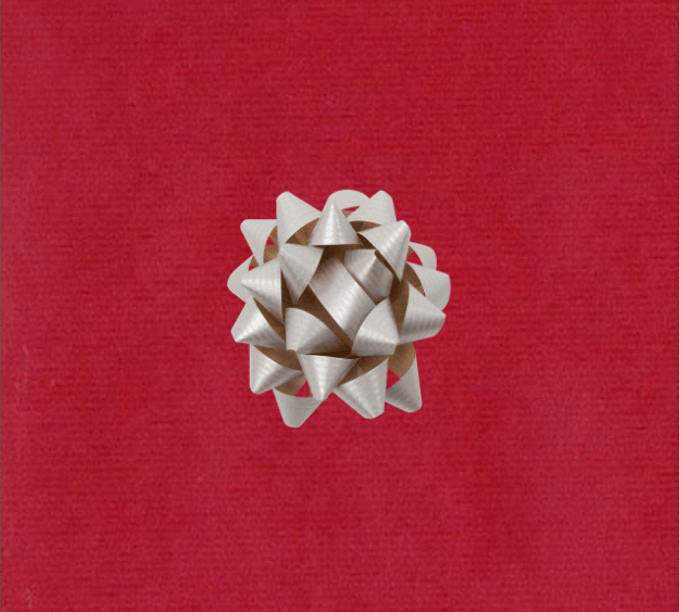 image of a square of wrapping paper, the paper is a solid dark red kraft paper