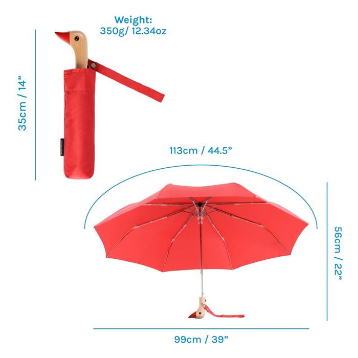 Original Duckhead Compact Umbrella - Red