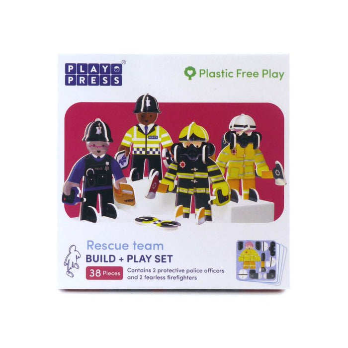 Playpress Rescue Team Pop-out Eco Friendly Playset