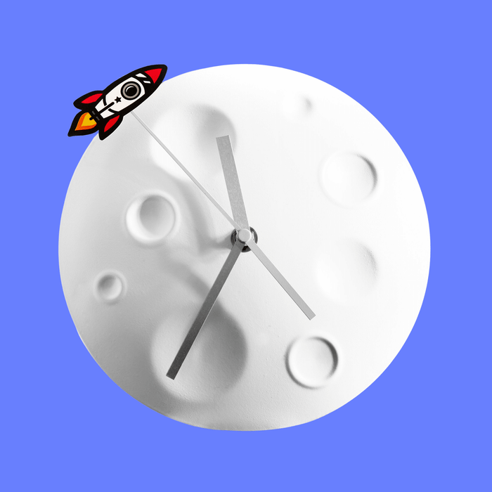 Rocket Moon Clock