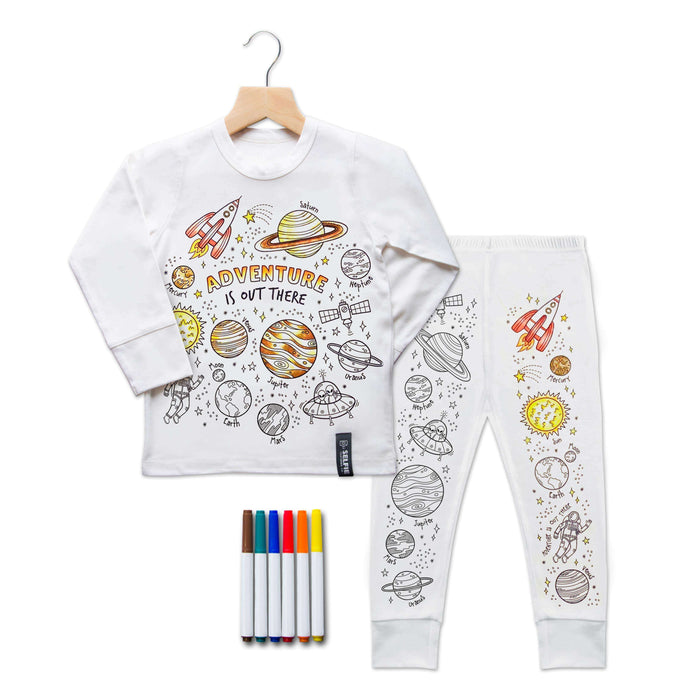 Selfie Craft Co Space Adventure Colour In Pyjamas