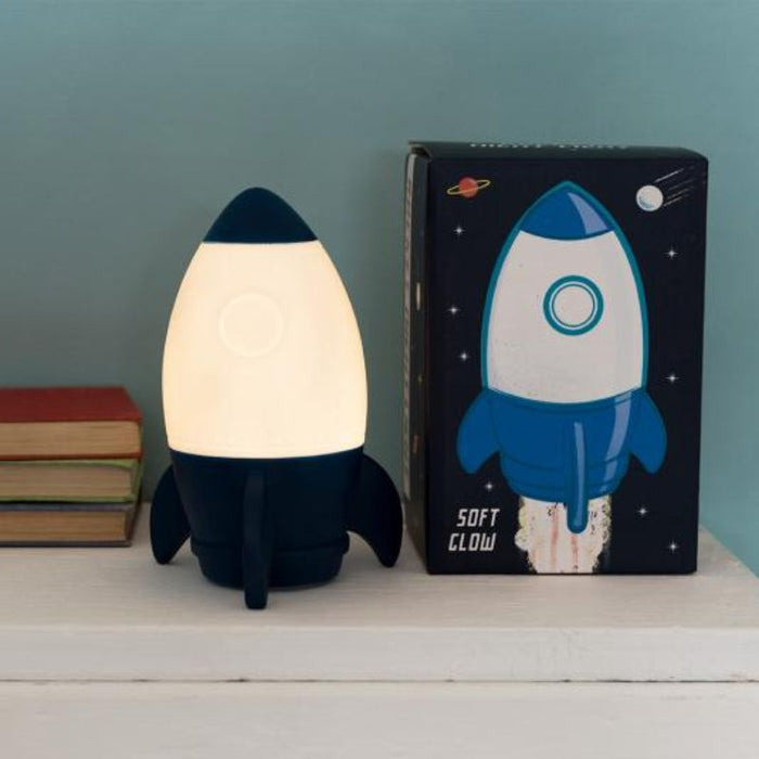 Space Age Rocket LED Night Light