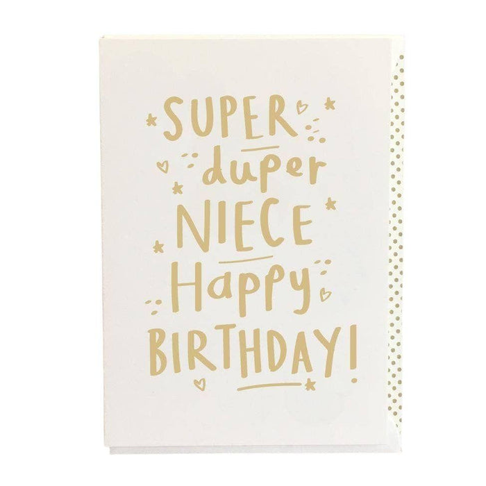  a Super Duper Niece Birthday Card