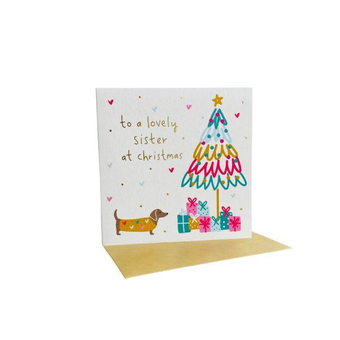 To A Lovely Sister At Christmas Card