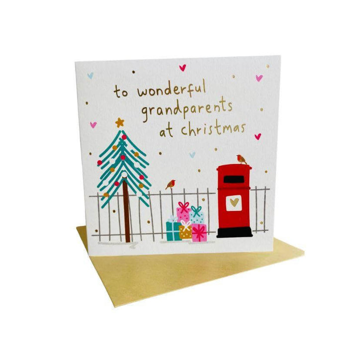 To Wonderful Grandparents At Christmas Card