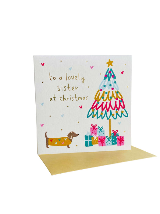  a To A Lovely Sister At Christmas Card