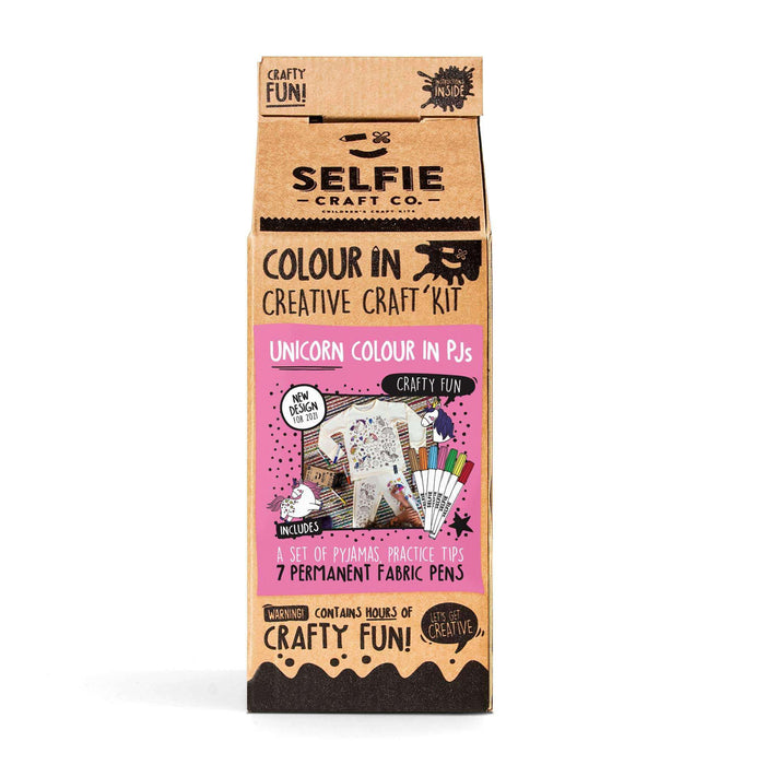 Selfie Craft Co Unicorn Colour In Pyjamas