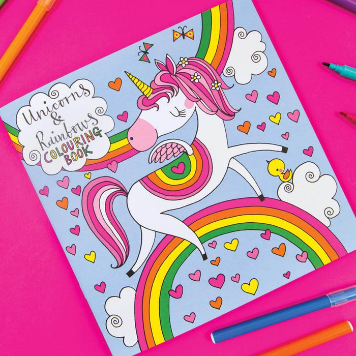 Unicorns & Rainbows Colouring Book Design