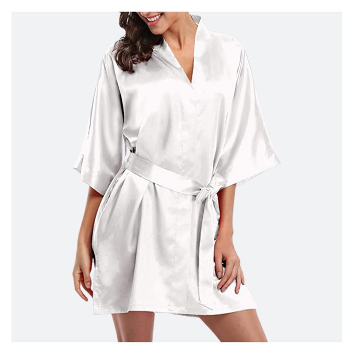 Satin Robe by Amber Louise - Available in 8 Colours