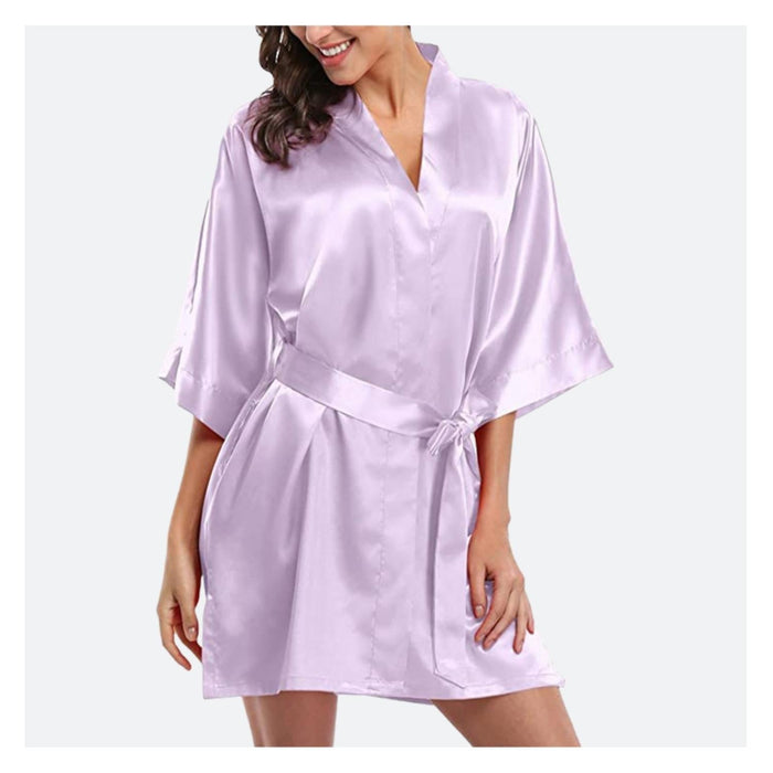 Satin Robe by Amber Louise - Available in 8 Colours