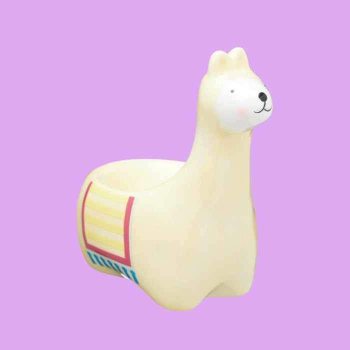 KitchenCraft Ceramic Llama-Shaped Novelty Egg Cups Pack of 2