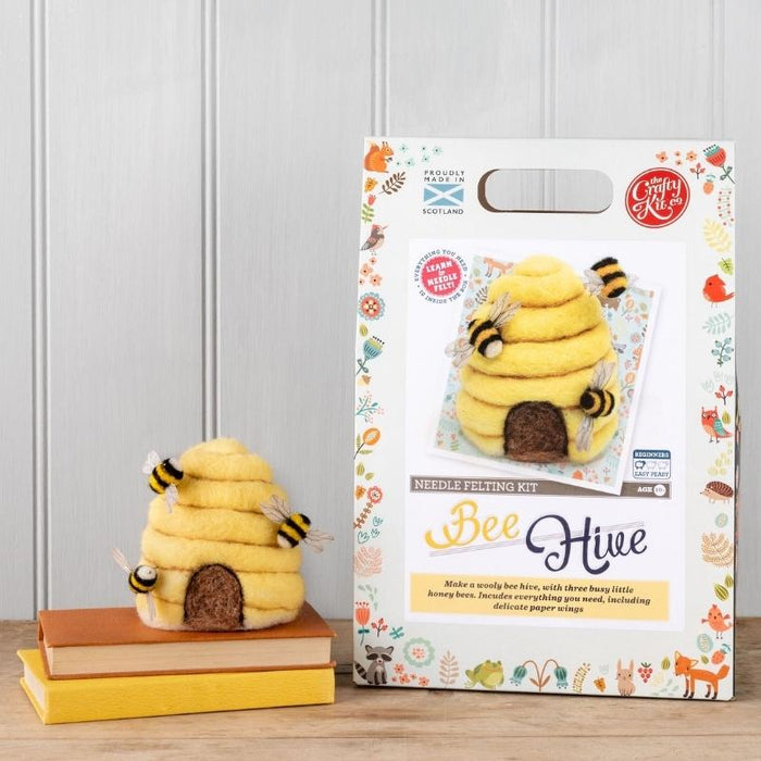 The Crafty Kit Co Bee Hive Needle Felting Kit