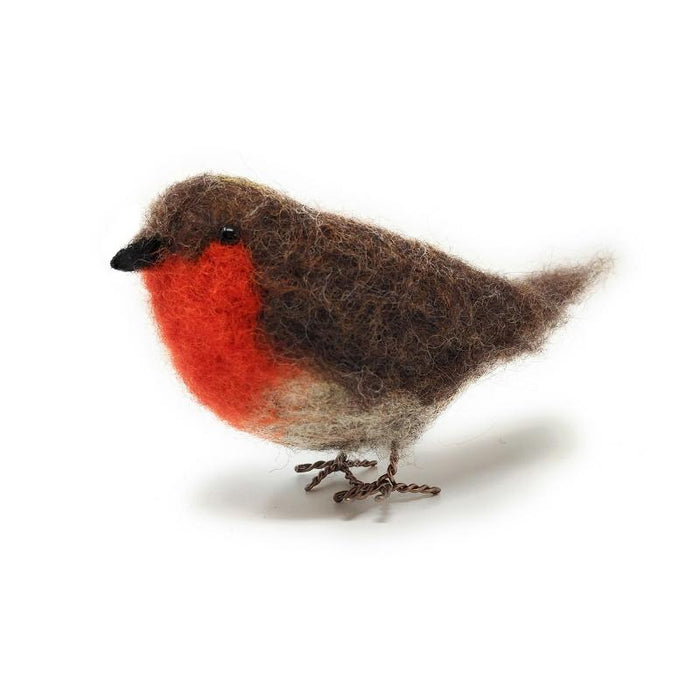 The Crafty Kit Co British Birds Red Robin Needle Felting Kit
