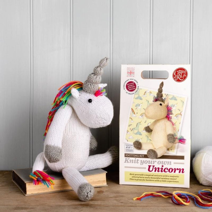 The Crafty Kit Co Knit Your Own Unicorn Kit