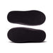 image of the sole/underside of a pair of mens memory foam slippers. the image shows the rubber sole.